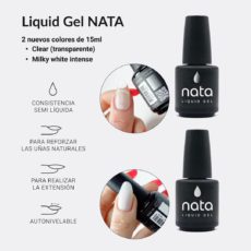 Foto del producto 2: Gel de uñas NATA 15 ml – Líquido – milky white intense.