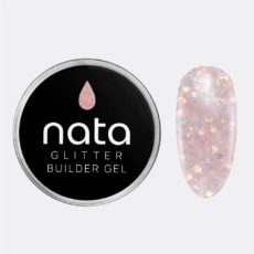 Foto del producto 1: Glitter Builder Gel NATA 15ml - Nude Brilliant.