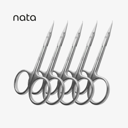 Tijeras para cutícula Nata, punta doblada 102 pack