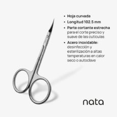 Foto del producto 7: Tijeras para cutícula Nata, hoja curvada 102.5mm.