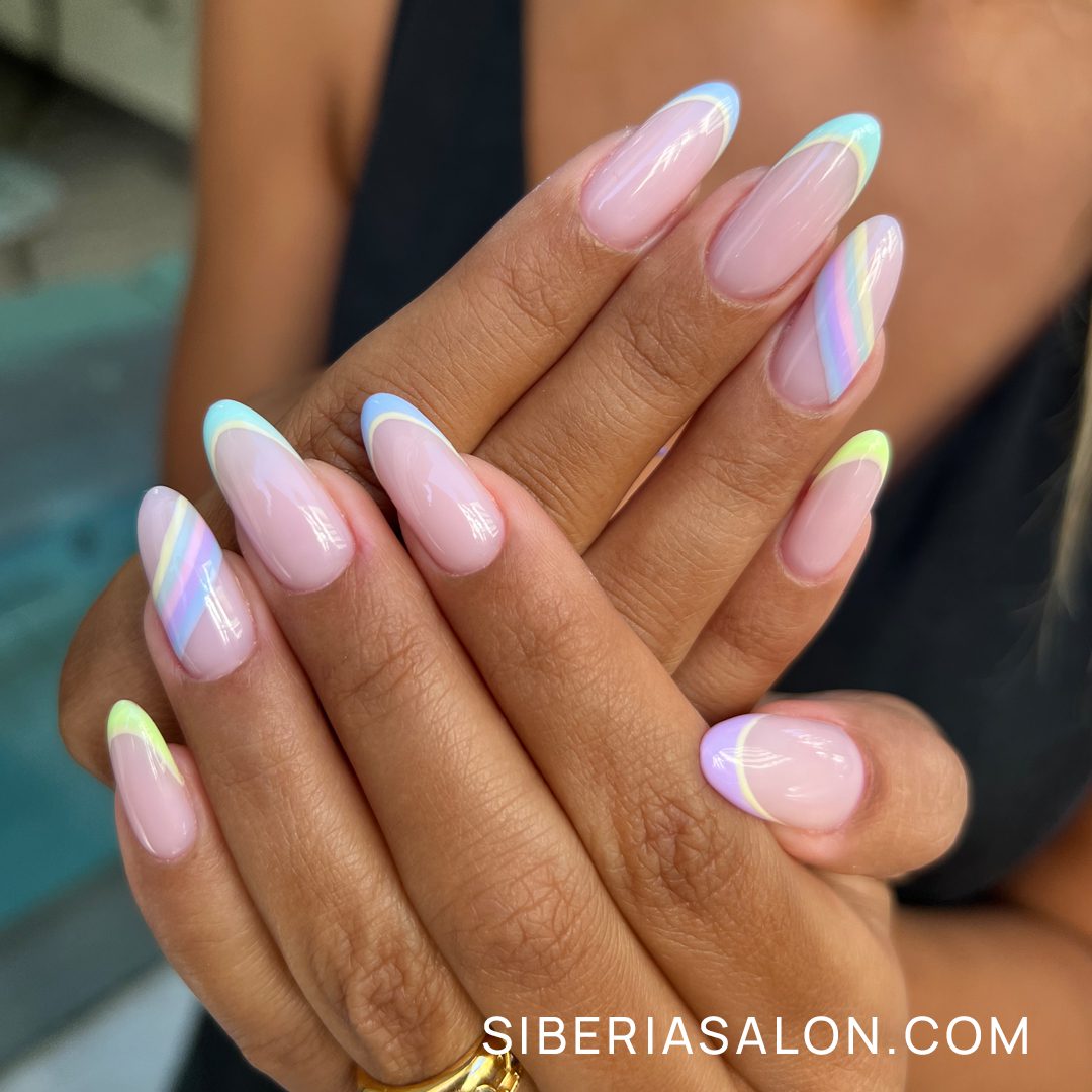 uñas de color pastel verano 2024
