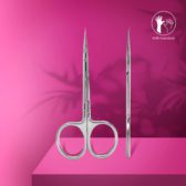 Tijeras para cutícula con gancho para ZURDOS EXPERT Staleks, tipo 3
