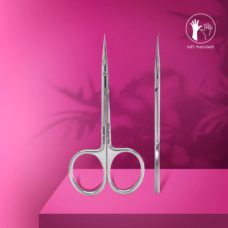 Tijeras para cutícula con gancho para ZURDOS EXPERT Staleks, tipo 3