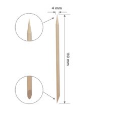 Palitos de naranjo Staleks PRO para manicura, de madera, 110 mm, 100Uds.