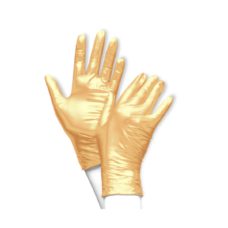 Foto del producto 12: Guantes de nitrilo sin polvo color oro metalizado. Foto del producto 12: Guantes de nitrilo sin polvo color oro metalizado.