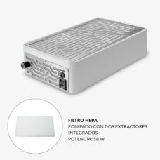 Foto del producto 3: Aspirador de uñas SIBERIA NANO de sobremesa con filtro Hepa, blanco. Foto del producto 3: Aspirador de uñas SIBERIA NANO de sobremesa con filtro Hepa, blanco.