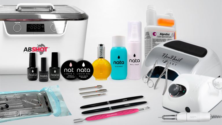 Herramientas y productos de uñas para salones de manicura
