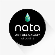 Art Gel Galaxy NATA Atlantis - Gel con glitter multicolor para diseños de uñas