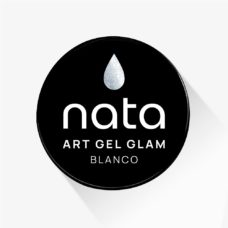 Art Gel Glam NATA Blanco - Gel con glitter para diseños de uñas