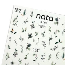 Slider Nata S009 - Pegatinas de agua para uñas