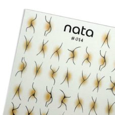 Slider Nata S014 - Pegatinas de agua para uñas