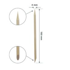 Palitos de naranjo Staleks PRO para manicura, de madera, 150 mm, 100 uds.