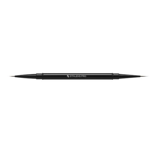 Pincel profesional de doble punta Staleks Expert - delineador 7 mm / delineador 10 mm