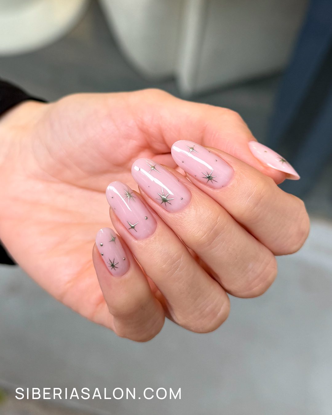 Uñas con estrellas