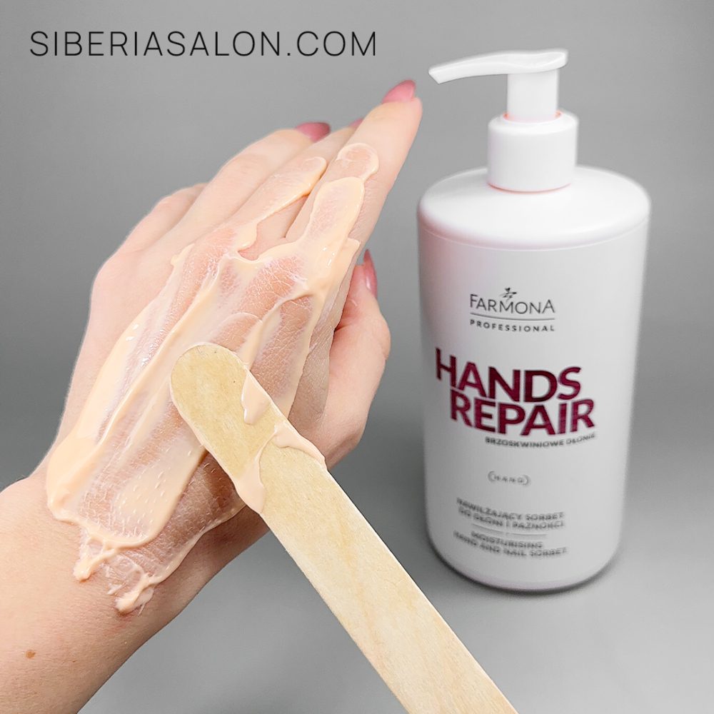 Sorbete hidratante Farmona Hands Repair o Crema Regeneradora Exotic Manicure