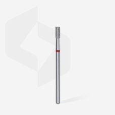 Fresa Staleks de diamante, forma barril, roja, 2.5mm