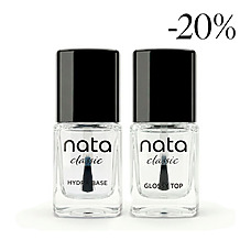 Foto del producto 2: Pack: Base Hydra + Glassy Top – Nata Classic 10ml +.