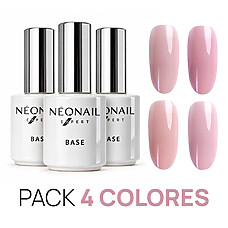 Foto del producto 1: Pack 4 Cover Base Protein: Natural Nude + Light Nude + Nude Rose + Soft Nude.