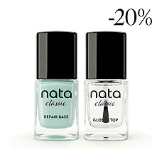 Foto del producto 1: Pack: Repair Base + Glassy Top – Nata Classic 10ml +.