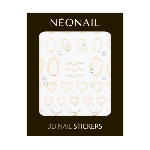 Nail stickers 3D 03 Neonail – gold abstract